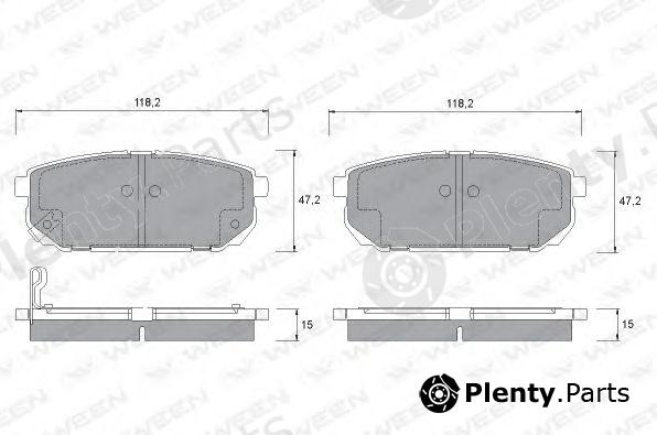  WEEN part 151-1186 (1511186) Brake Pad Set, disc brake