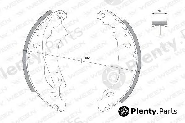  WEEN part 152-2020 (1522020) Brake Shoe Set