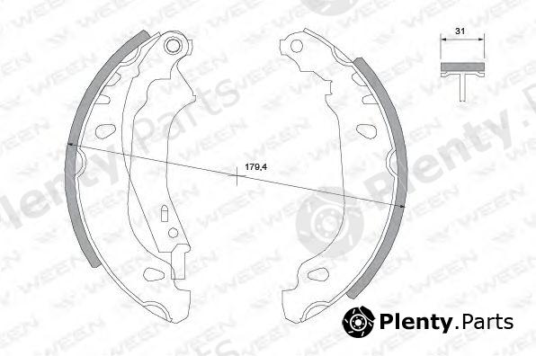  WEEN part 152-2045 (1522045) Brake Shoe Set