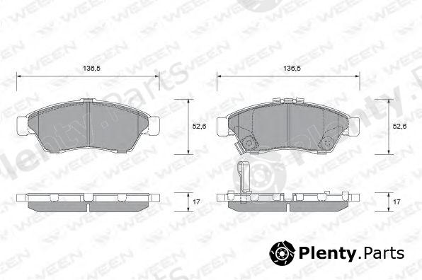  WEEN part 151-2263 (1512263) Brake Pad Set, disc brake