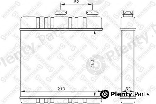  STELLOX part 10-35071-SX (1035071SX) Heat Exchanger, interior heating