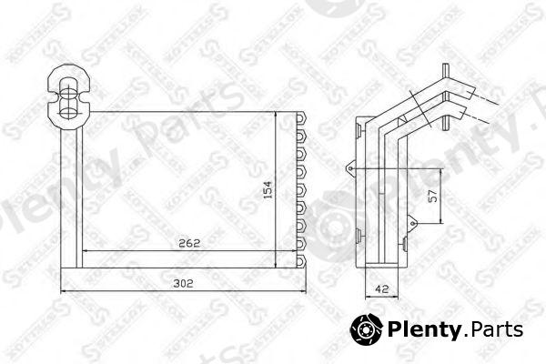  STELLOX part 10-35075-SX (1035075SX) Heat Exchanger, interior heating