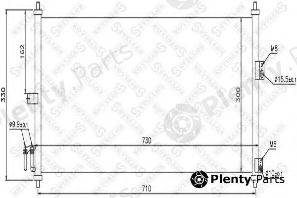  STELLOX part 10-45170-SX (1045170SX) Condenser, air conditioning