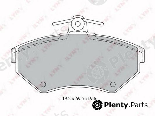  LYNXauto part BD1214 Brake Pad Set, disc brake