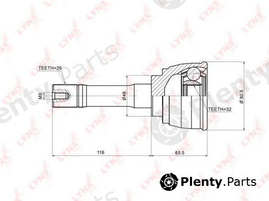  LYNXauto part CO-3711 (CO3711) Joint Kit, drive shaft