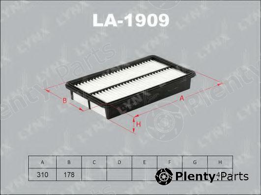  LYNXauto part LA-1909 (LA1909) Air Filter