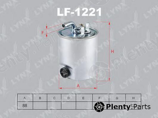  LYNXauto part LF-1221 (LF1221) Fuel filter