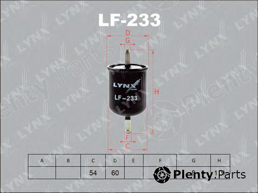  LYNXauto part LF233 Fuel filter