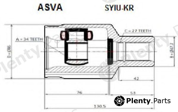  ASVA part SYIU-KR (SYIUKR) Replacement part