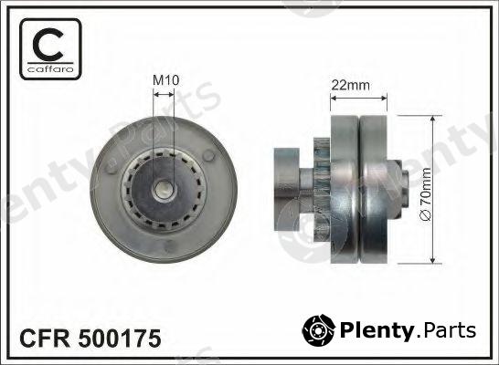  CAFFARO part 500175 Tensioner Pulley, v-ribbed belt