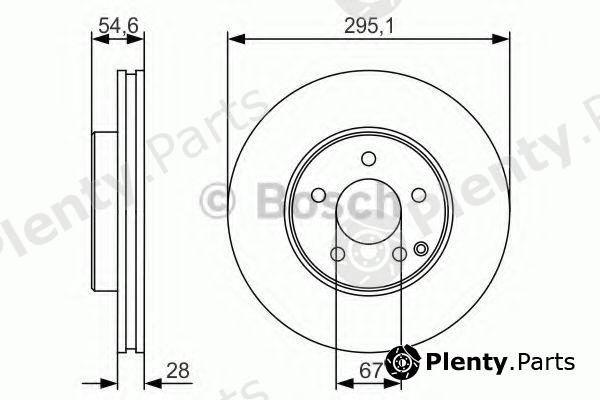  BOSCH part 0986479R99 Brake Disc