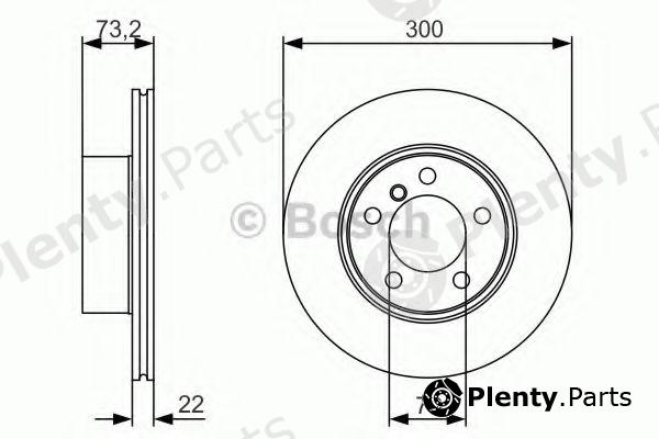  BOSCH part 0986479A18 Brake Disc