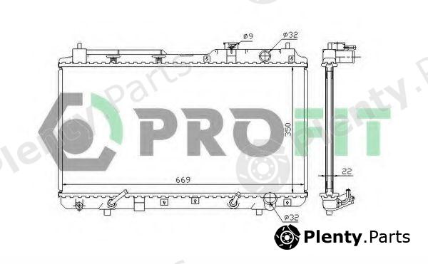  PROFIT part PR2915A1 Radiator, engine cooling