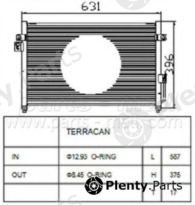  PARTS-MALL part PXNCA-016 (PXNCA016) Condenser, air conditioning
