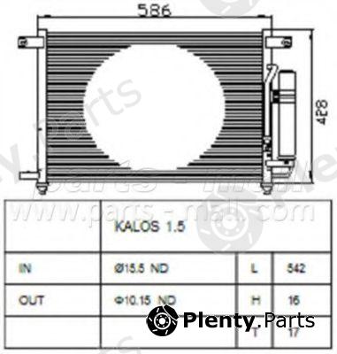  PARTS-MALL part PXNCC019 Condenser, air conditioning