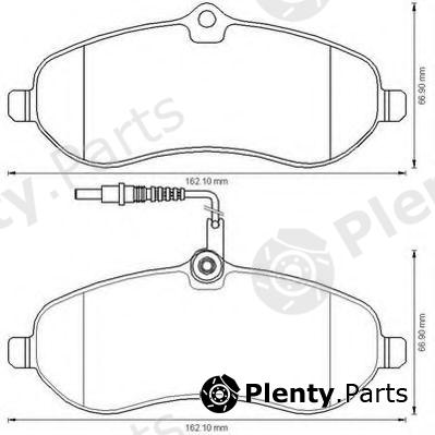  JURID part 573280J Brake Pad Set, disc brake