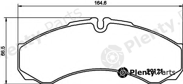  HELLA part 8DB355005-371 (8DB355005371) Brake Pad Set, disc brake