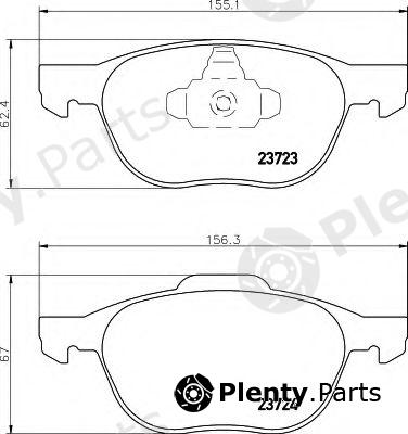  HELLA part 8DB355011-191 (8DB355011191) Brake Pad Set, disc brake