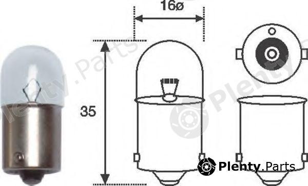 MAGNETI MARELLI part 004007100000 Bulb, licence plate light; Bulb, interior light; Bulb, park-/position light; Bulb