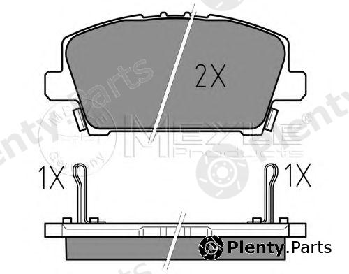  MEYLE part 0252408717/W (0252408717W) Brake Pad Set, disc brake