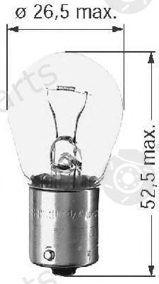  BERU part 0500312210 Bulb, indicator; Bulb, stop light; Bulb, rear fog light; Bulb, reverse light