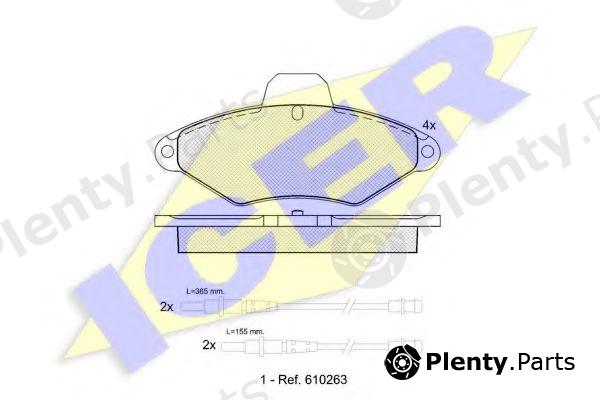  ICER part 180920 Brake Pad Set, disc brake