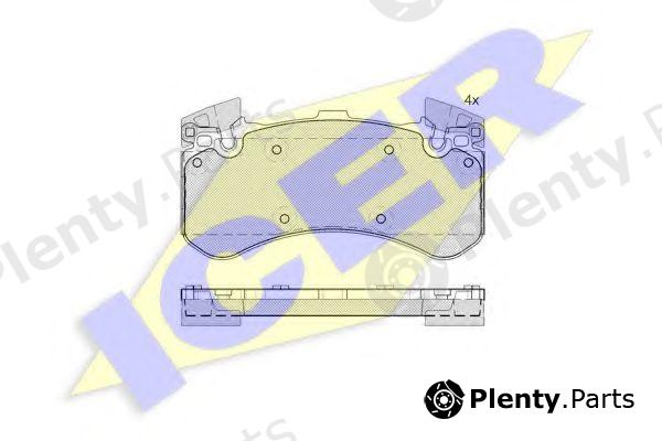  ICER part 182070 Brake Pad Set, disc brake