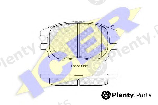  ICER part 182107 Brake Pad Set, disc brake