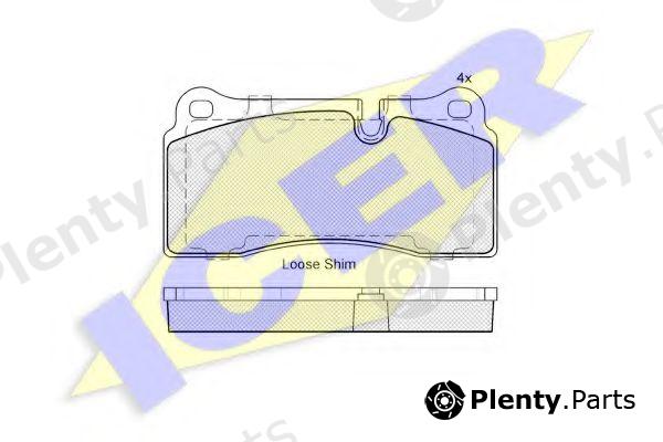  ICER part 182121 Brake Pad Set, disc brake