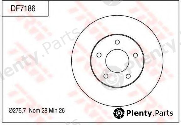 TRW part DF7186 Brake Disc