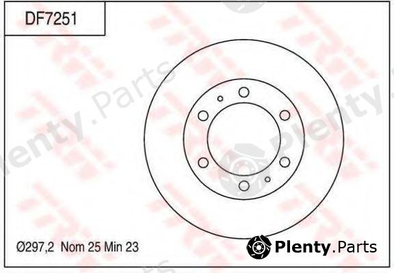  TRW part DF7251 Brake Disc