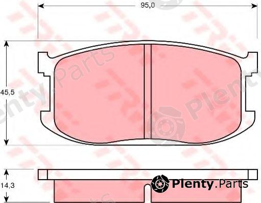  TRW part GDB252 Brake Pad Set, disc brake