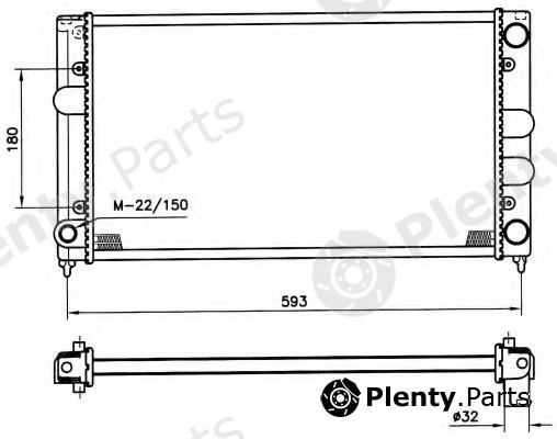  NRF part 539501 Radiator, engine cooling