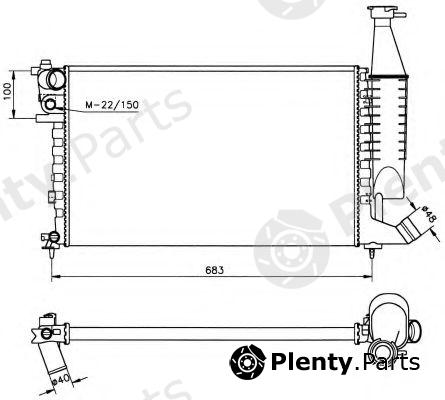  NRF part 58174 Radiator, engine cooling