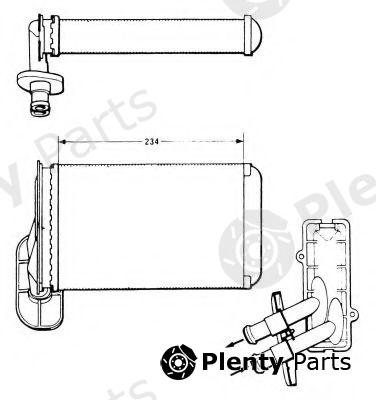  NRF part 58622 Heat Exchanger, interior heating