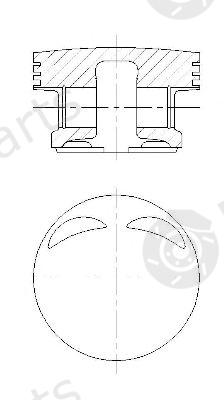  NÜRAL part 87-109107-00 (8710910700) Piston
