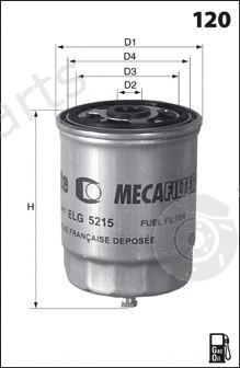  MECAFILTER part ELG5248 Fuel filter