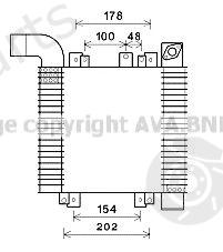  AVA QUALITY COOLING part HY4359 Intercooler, charger