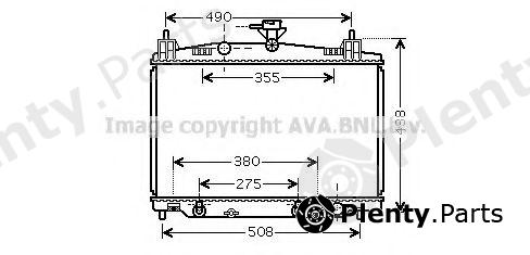  AVA QUALITY COOLING part MZ2212 Radiator, engine cooling
