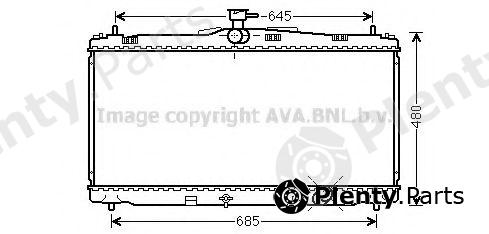  AVA QUALITY COOLING part TO2650 Radiator, engine cooling