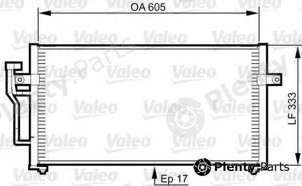  VALEO part 817789 Condenser, air conditioning