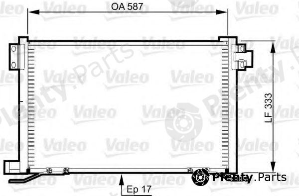  VALEO part 818991 Condenser, air conditioning