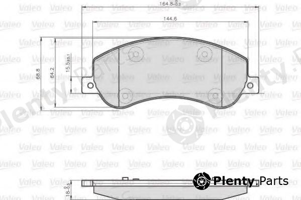  VALEO part 872816 Brake Pad Set, disc brake
