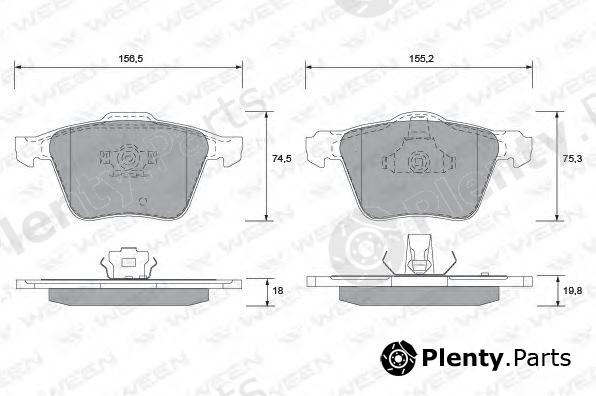  WEEN part 151-1351 (1511351) Brake Pad Set, disc brake