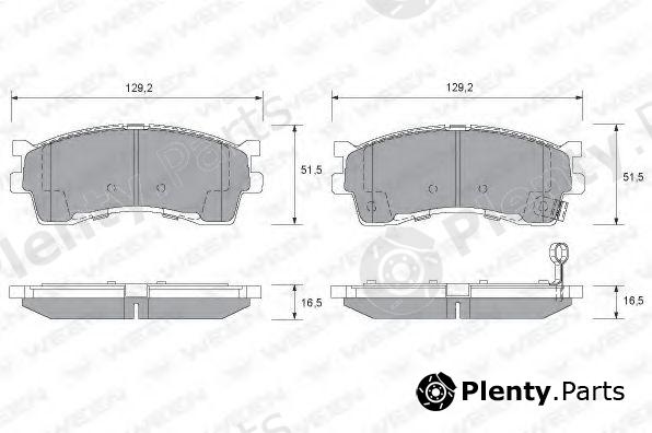  WEEN part 151-2521 (1512521) Brake Pad Set, disc brake