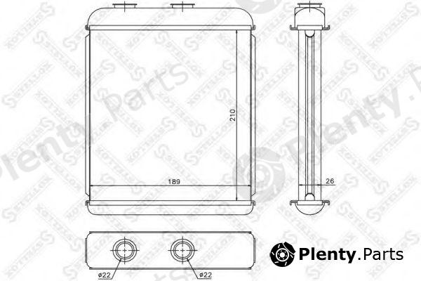  STELLOX part 10-35051-SX (1035051SX) Heat Exchanger, interior heating