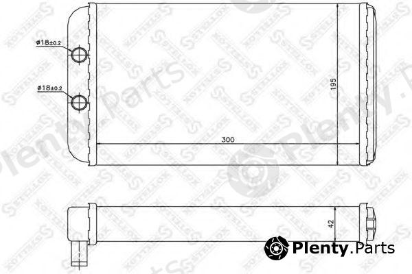  STELLOX part 10-35098-SX (1035098SX) Heat Exchanger, interior heating