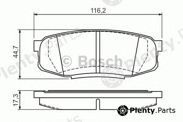  BOSCH part 0986494380 Brake Pad Set, disc brake