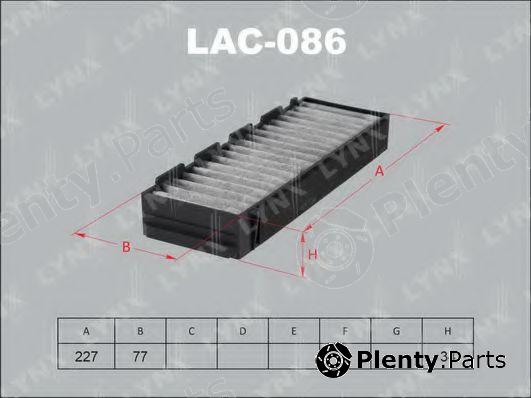  LYNXauto part LAC086 Filter, interior air