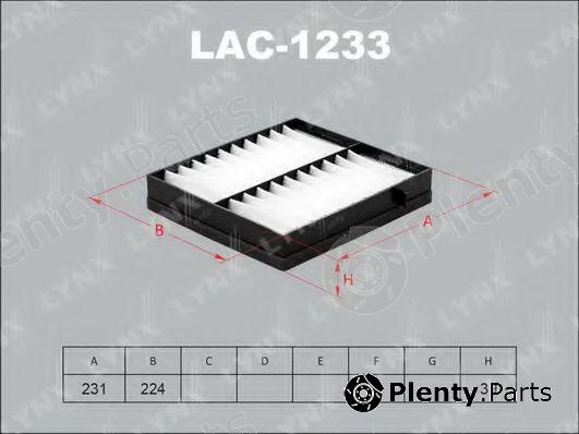  LYNXauto part LAC-1233 (LAC1233) Filter, interior air